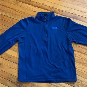 Blue men’s north face quarter zip